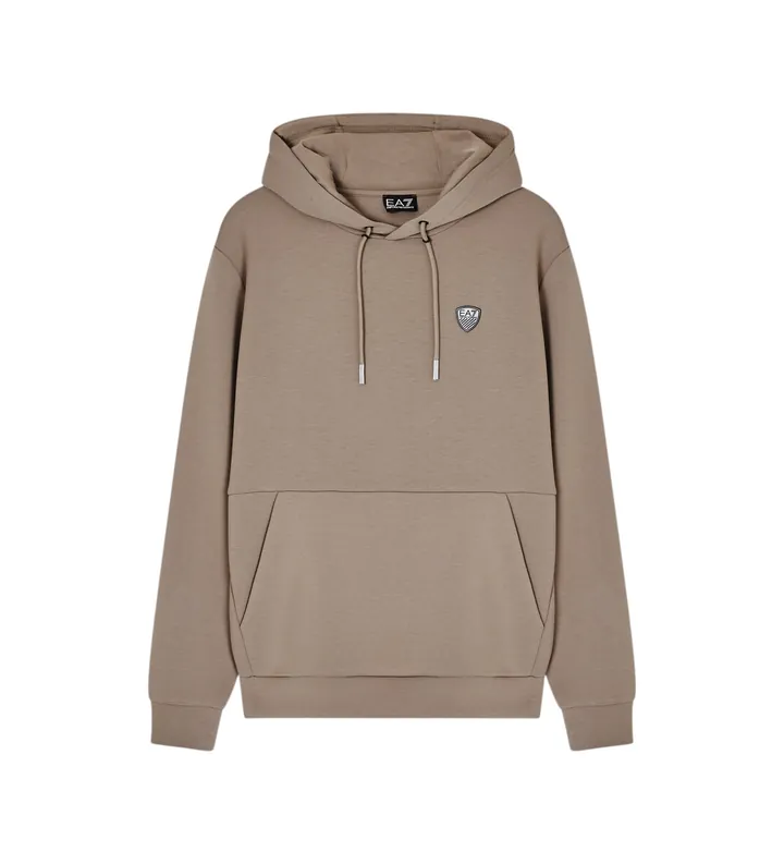 EA7 para hombre. 8NPM21_PJ4EZ Sudadera Premium Shield taupe (3XL), Casual, Poliéster
