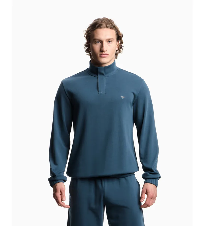 Emporio Armani para hombre. EM003780_AF18887 Sudadera Home marino (L), Homewear, Algodón