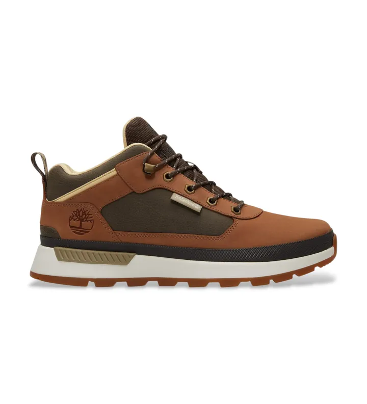 Timberland para hombre. TB0A6DKNA4G1 Zapatilla de Piel Field Trekker marrón (41.5), Plano, Cordones, Casual, Outdoor