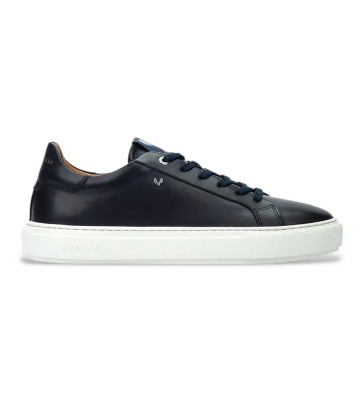 Martinelli para hombre. 1738-2950ZY Zapatillasde Piel Hastings marino (39), 3 a 5cm, Cordones, Casual