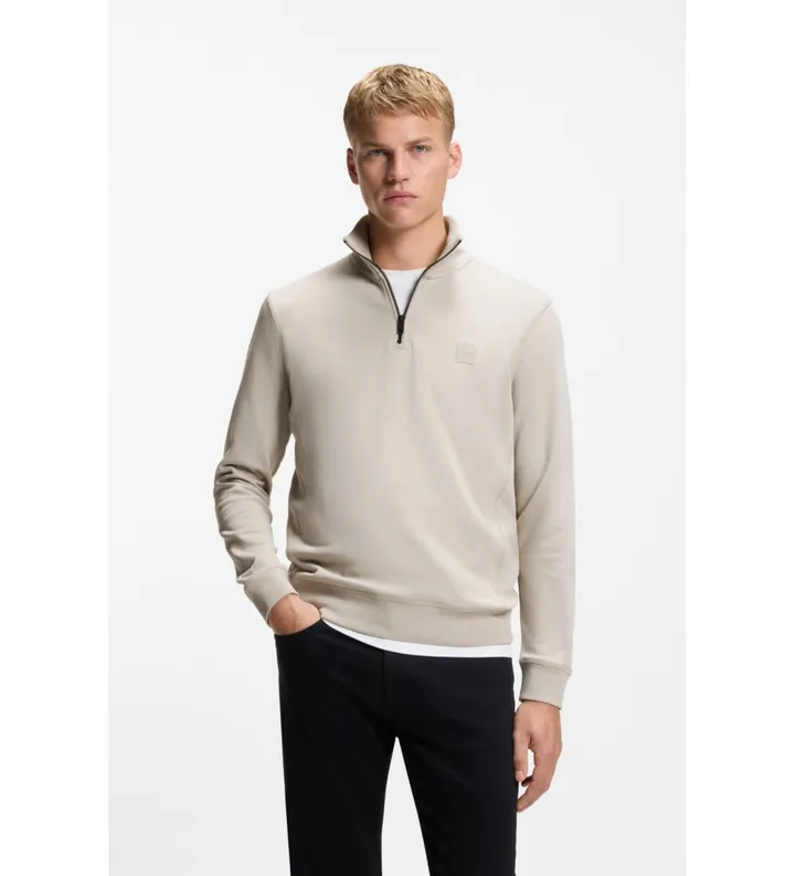 BOSS para hombre. 50468926 Sudadera Felpa Algodón beige (3XL), Casual
