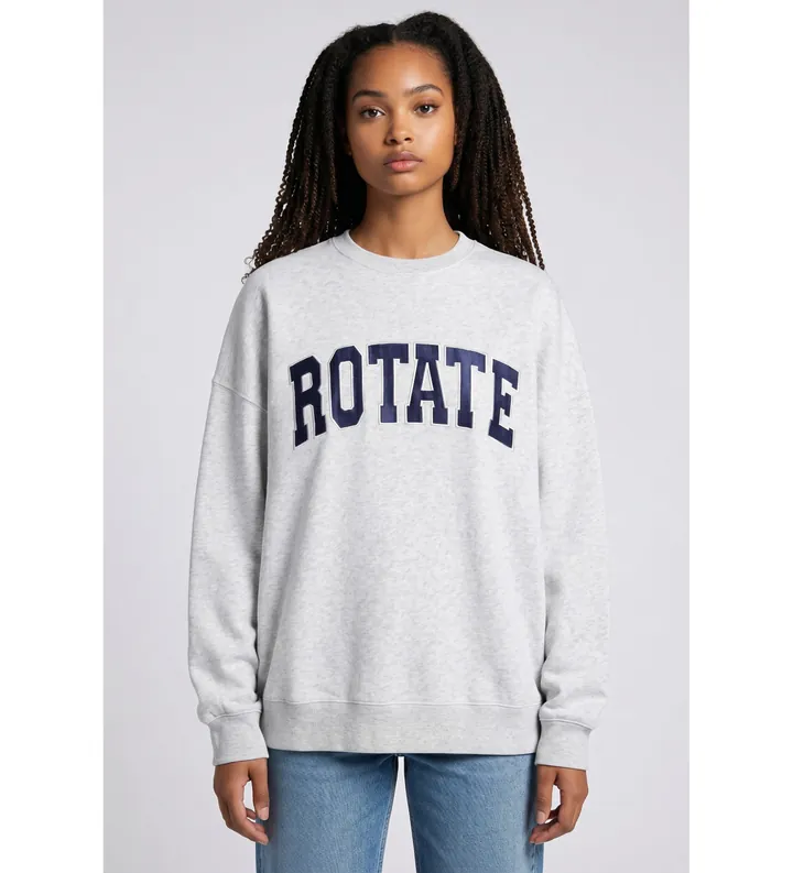 Rotate para mujer. 1163711473 Sudadera Iris gris (M), Casual, Manga larga, Algodón Orgánico