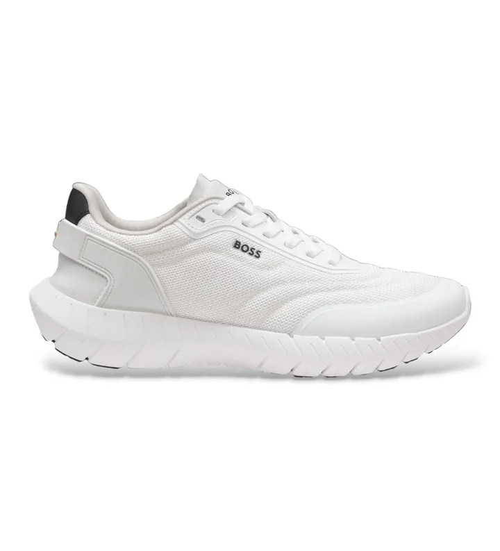 BOSS para hombre. 50568946 Zapatillas Motion blanco (41), Plano, Cordones, Casual, Deportivo