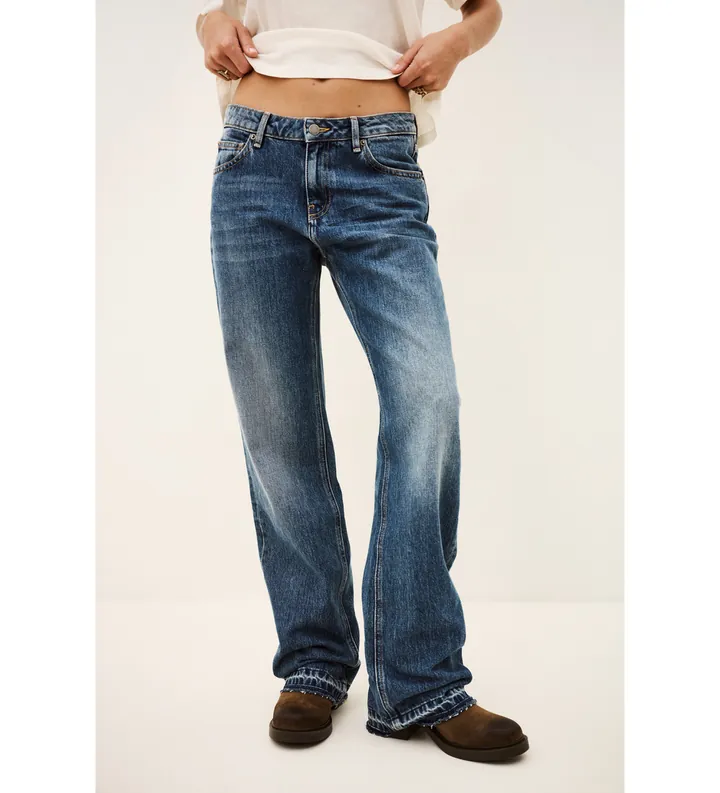 BA&SH para mujer. 1H26IVAN Jeans Vana azul (34), Casual, Denim, Algodón Reciclado