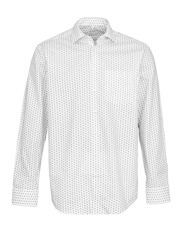 SEIDENSTICKER Camisa gris claro / blanco