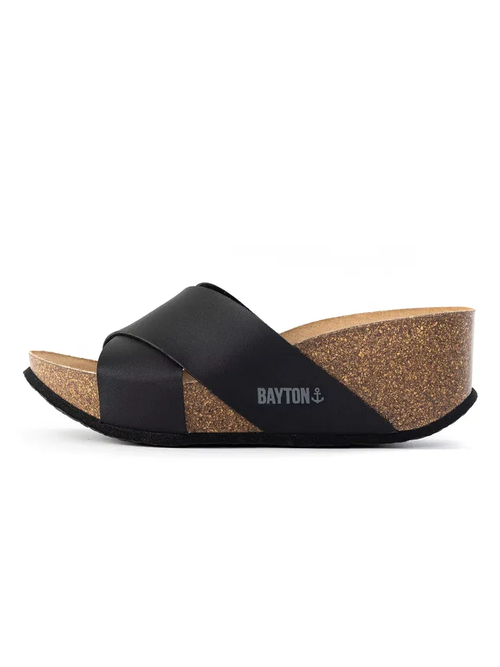 Bayton Zapatos abiertos 'Liverpool' gris / negro