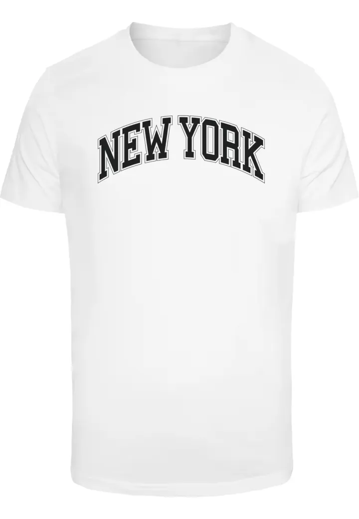 Mister Tee Camiseta 'NY' negro / blanco
