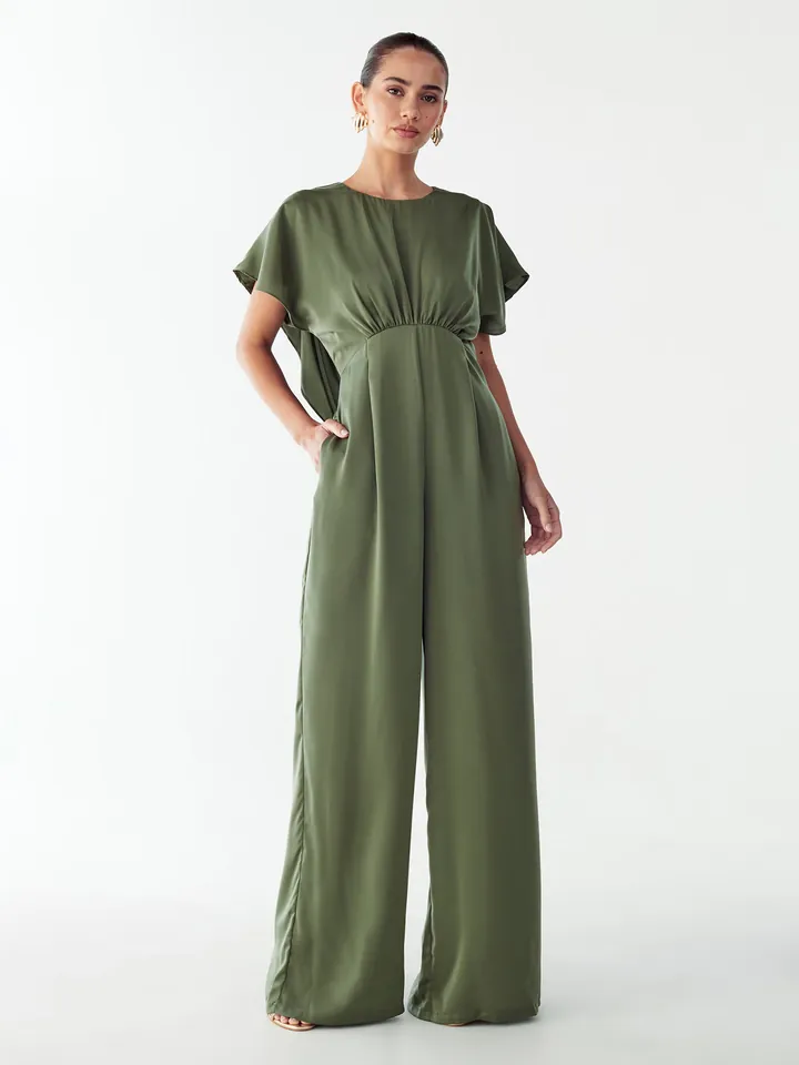 Willa Jumpsuit 'Lorella' verde oscuro