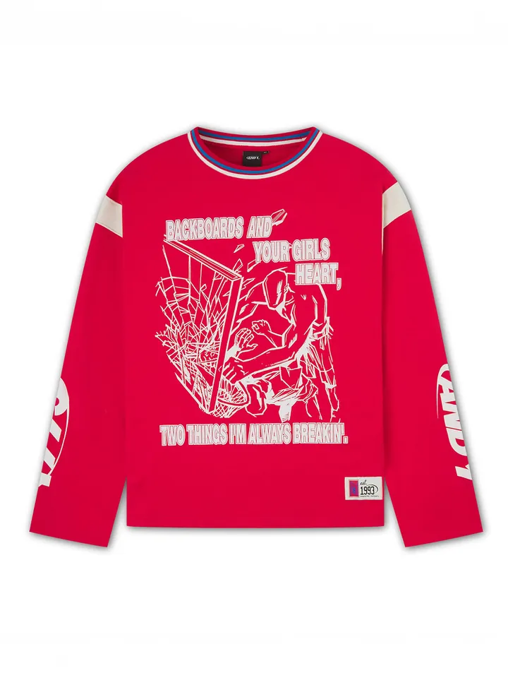 AND1 Sudadera  rojo / blanco