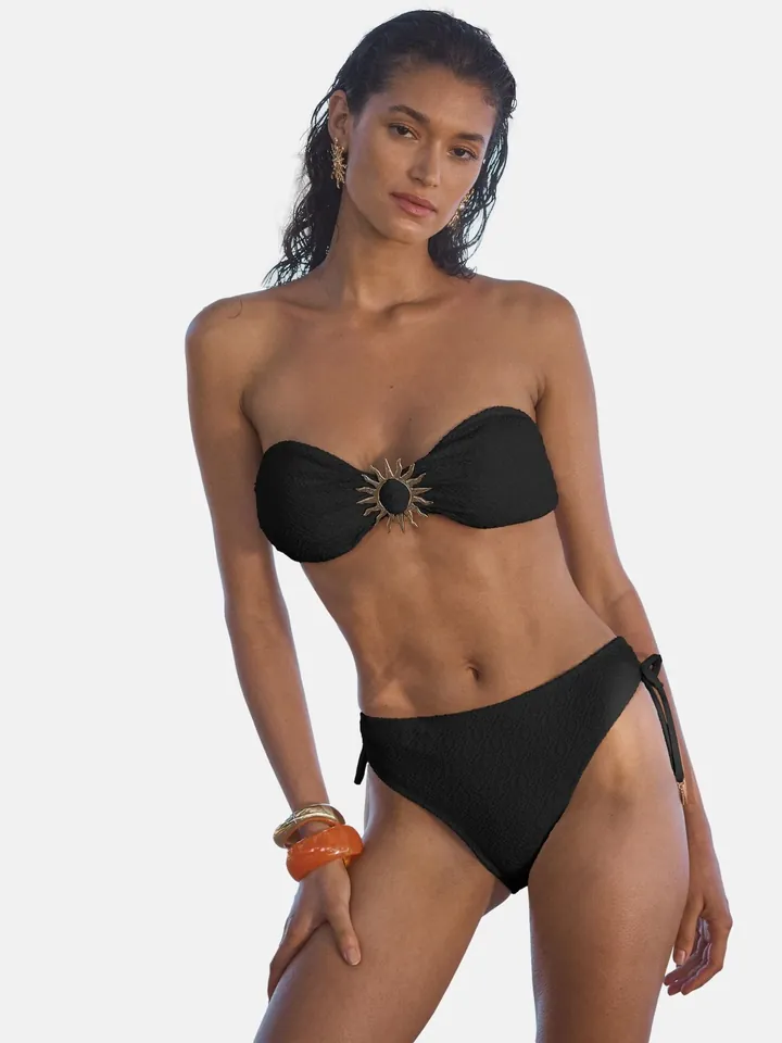 love & roses Top de bikini negro