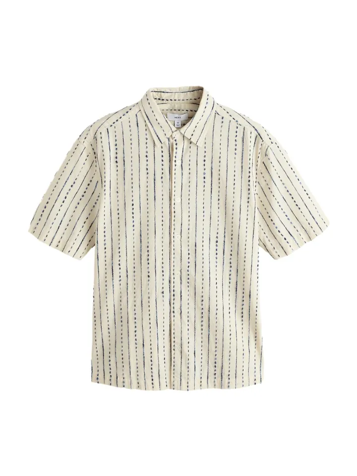 Next Camisa marfil / navy
