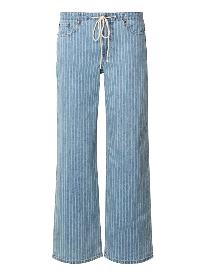 Abercrombie & Fitch Vaquero azul denim / offwhite