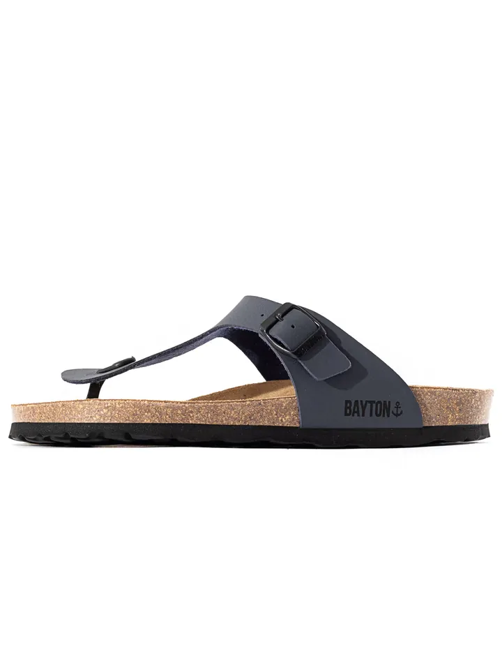 Bayton Sandalias de dedo 'Mercure'  marino / negro