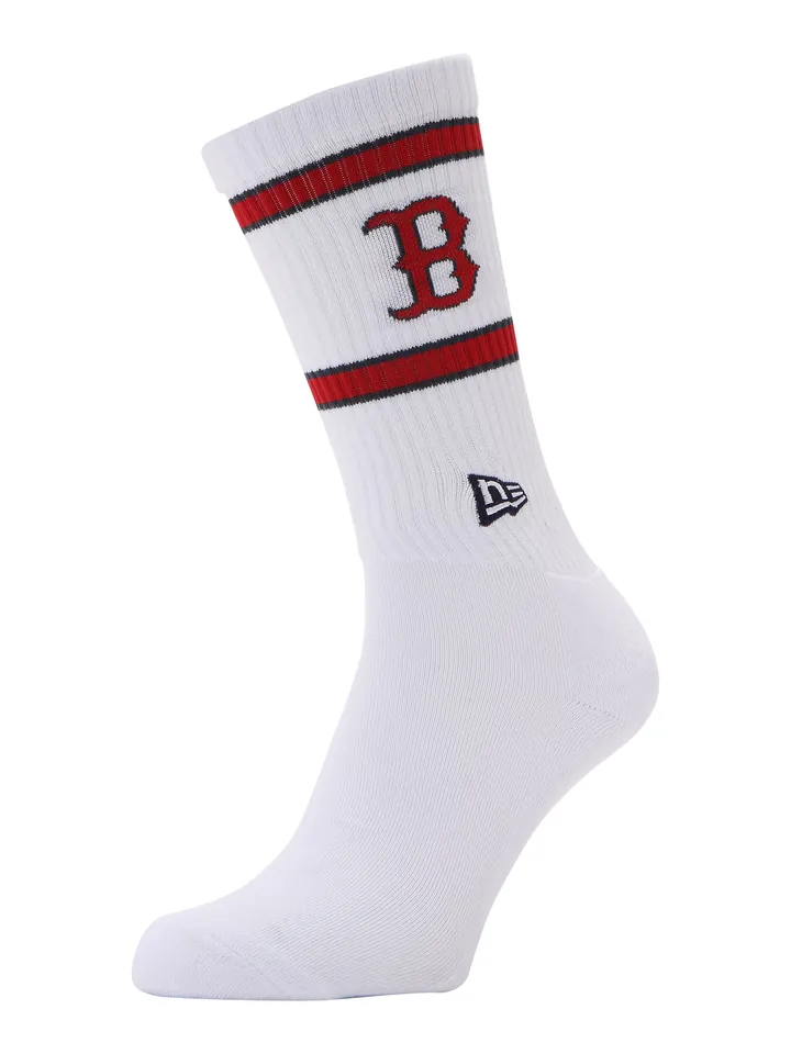 NEW ERA Calcetines 'PREMIUM' rojo / negro / blanco