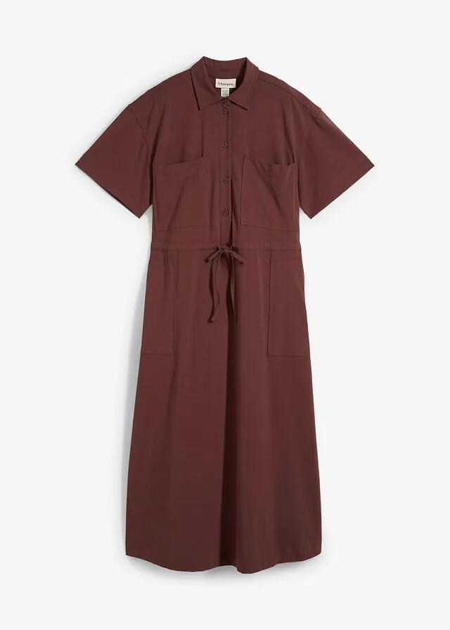 Vestido de punto de algodón elástico