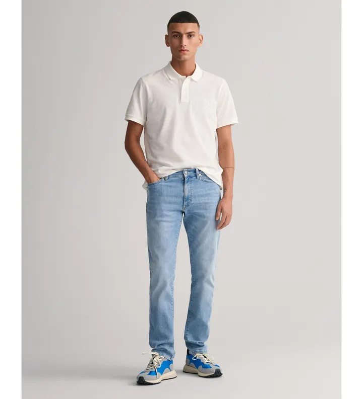 Gant para hombre. 1000264 Jeans Extra Slim Fit Active Recover azul (30/34), Casual, Algodón, Denim