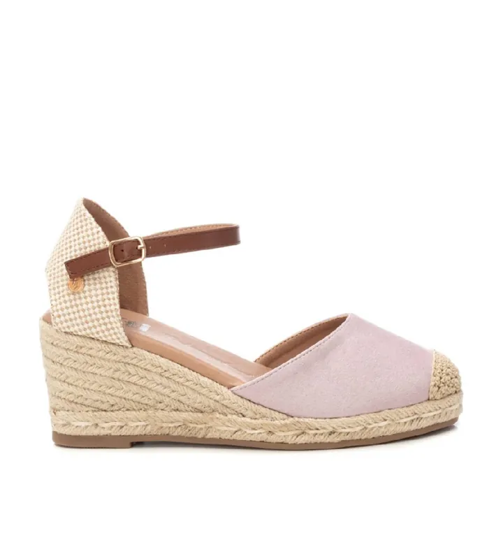 Xti para mujer. 14074619-LILA Sandalias de piel 140746 lila (39), 5 a 8cm, Ante, Hebilla, Casual