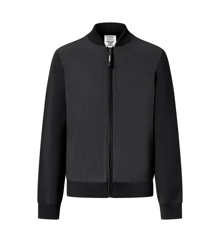 ECOALF para hombre. MCMGAKNKOBUS0568S25-319 Chaqueta de punto Kobus negro (XXL), Casual, Poliéster Reciclado, Sostenible