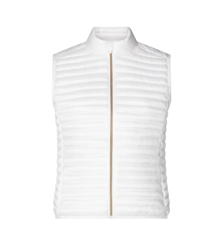 Save The Duck para mujer. D85310W-IRIS20 Chaleco Arabella blanco (L), Casual, Nylon