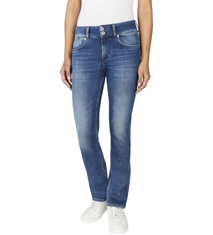 Pepe Jeans para mujer. PL204735ED8 Jeans en fit slim azul (25/32), Casual, Algodón, Denim, Sostenible