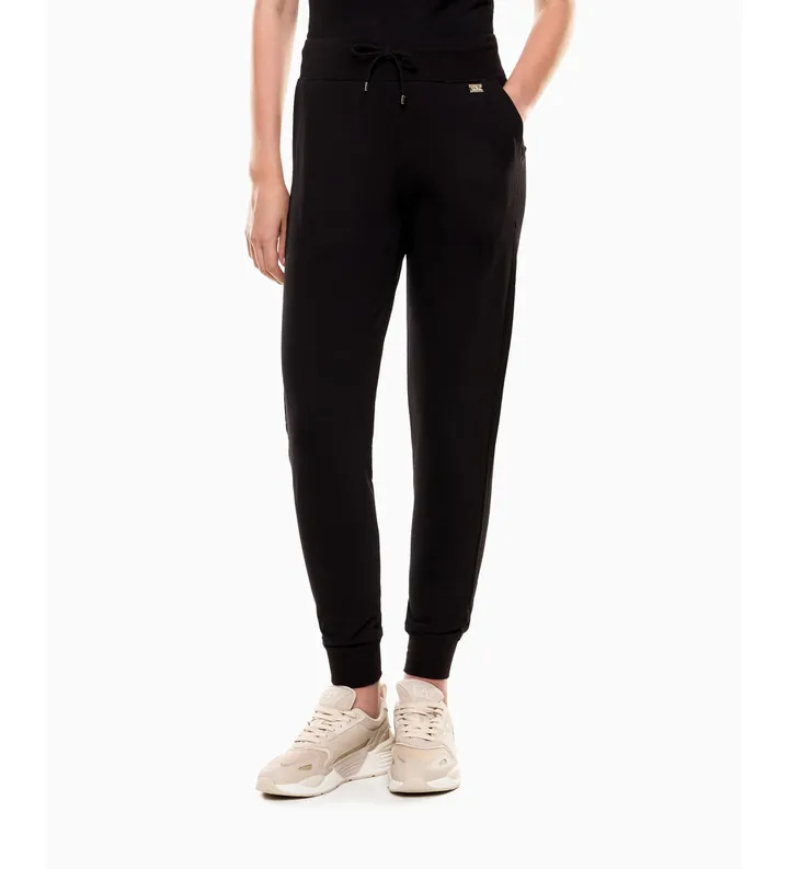 EA7 para mujer. 7W000461_AF13135 Pantalón de chándal Core Lady negro (3XL), Casual, Deportivo, Algodón, Multideporte