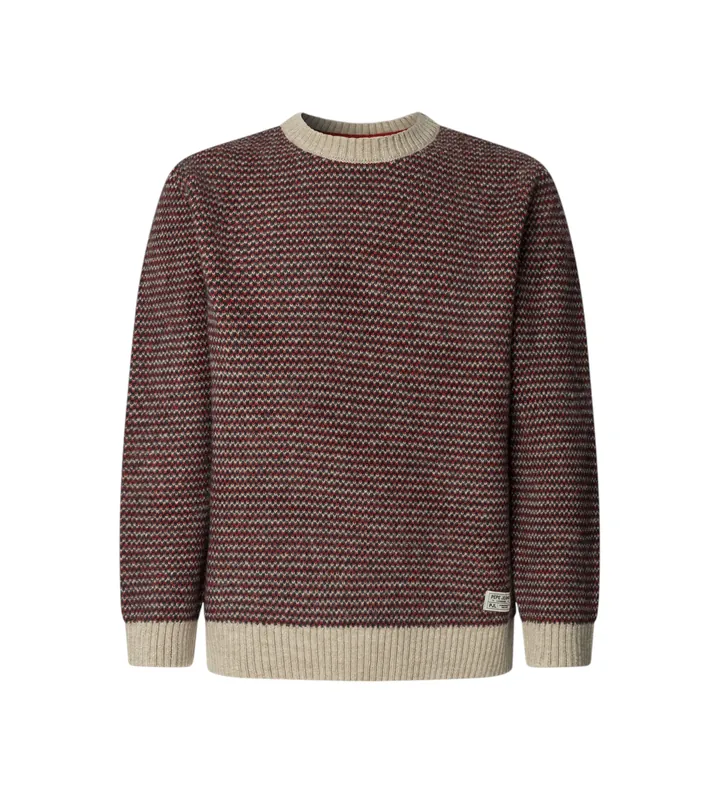 Pepe Jeans para hombre. PM7000017 Jersey Pacey rojo (L), Casual, Acrílico