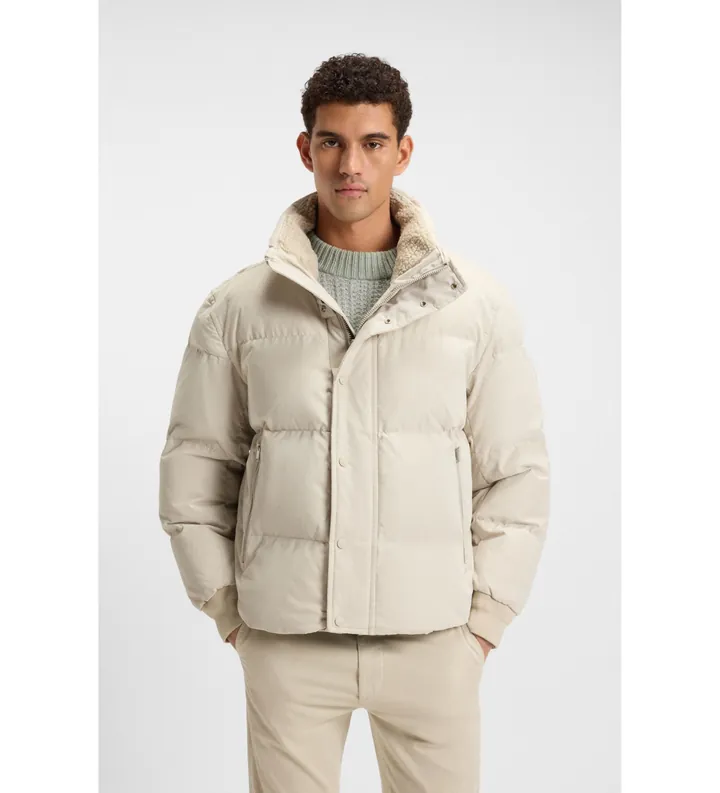 BOSS para hombre. 50547565 Abrigo Ocamp beige (44), Casual, Poliéster
