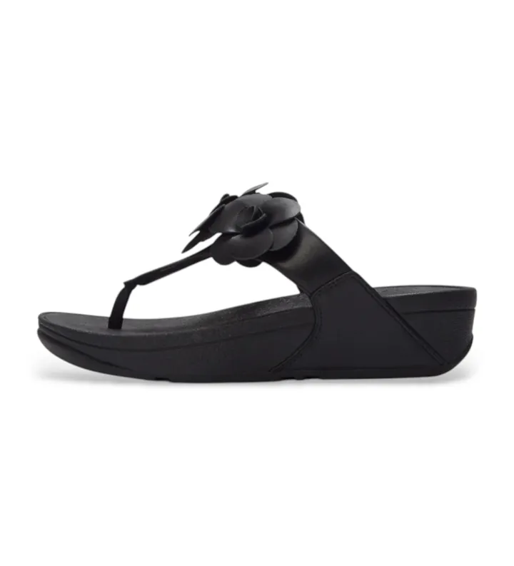 Fitflop para mujer. A4N-001 Sandalias Lulu Flower negro (37), 3 a 5cm, Ninguno, Casual