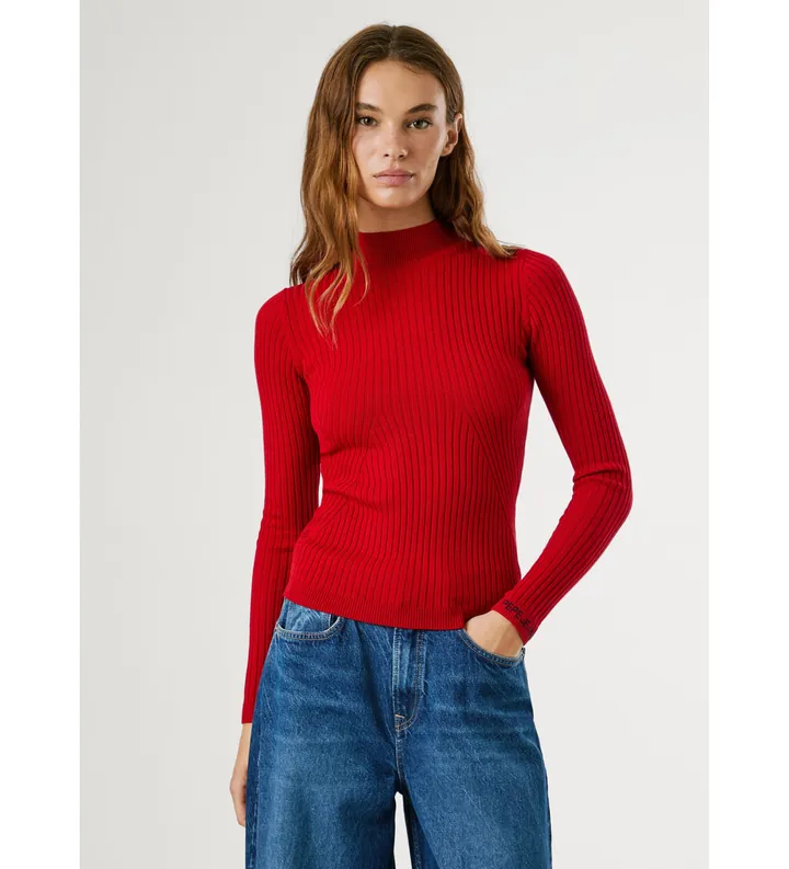 Pepe Jeans para mujer. PL7000026 Jersey Perkins Carla rojo (M), Casual, Algodón