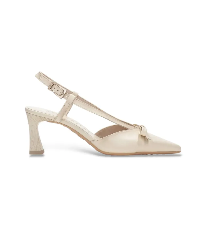 Hispanitas para mujer. HV264678 Zapatos Giorgia beige (36), Piel, 5 a 8cm, Hebilla, Casual, Fiesta