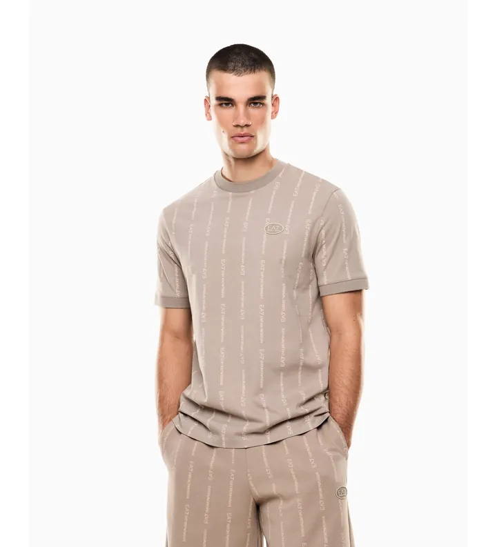 EA7 para hombre. 7M001391_AF12874 Camiseta Graphic Series beige (3XL), Casual, Algodón, Manga corta