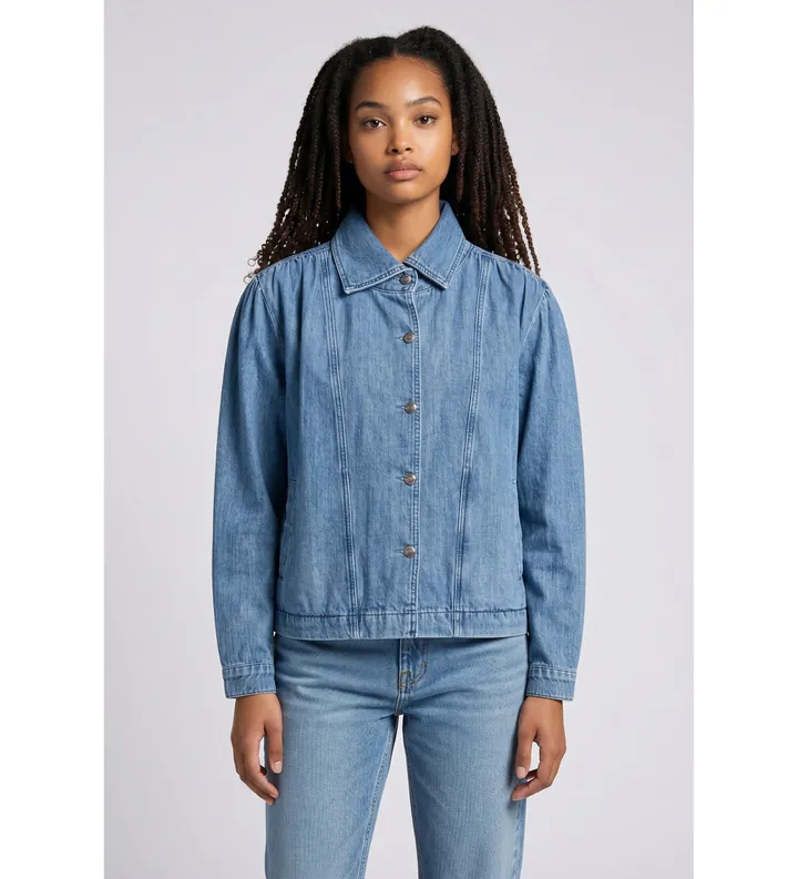 Rotate para mujer. 1162761603 Chaqueta Tavina azul (34), Casual, Algodón Orgánico