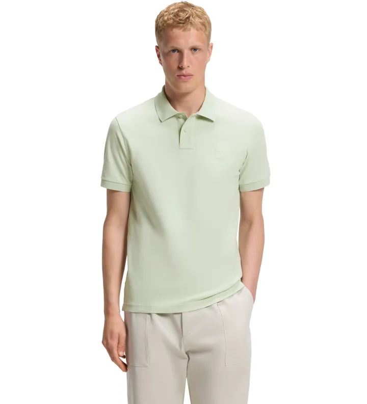 BOSS para hombre. 50507803 Polo Passenger verde (L), Casual, Algodón, Manga corta