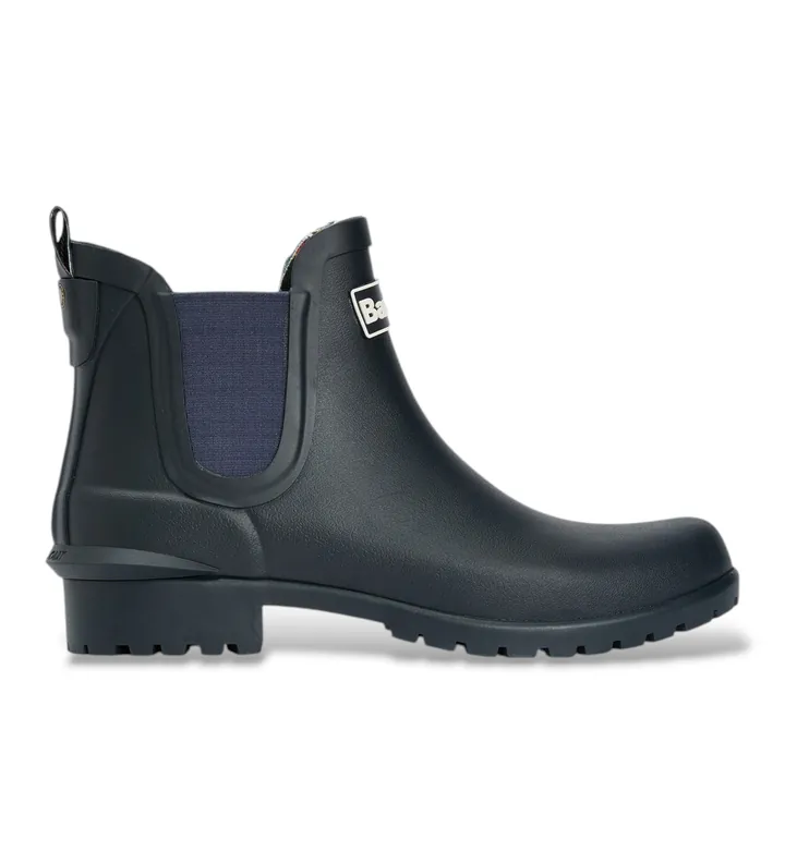 Barbour para mujer. LRF0066 Botines Wilton Chelsea Welly marino (37), Plano, 1 a 3cm, Ninguno, Casual, Outdoor