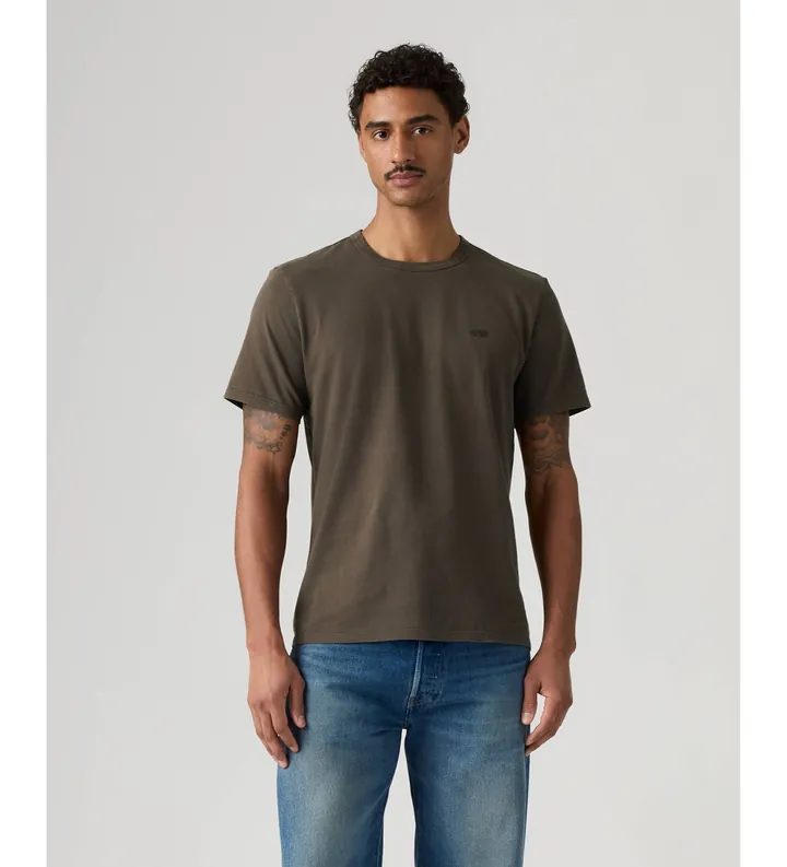 Levi's para hombre. 005GX-0021 Camiseta Original marrón (L), Casual, Algodón, Manga corta