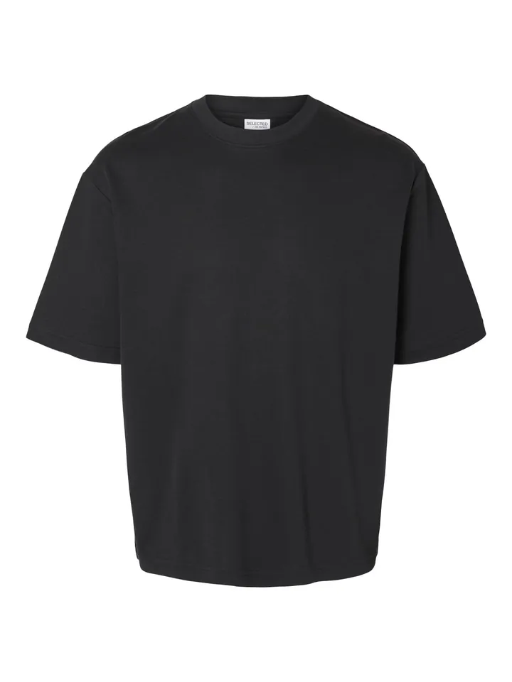 SELECTED Camiseta 'SLHOscar'  negro
