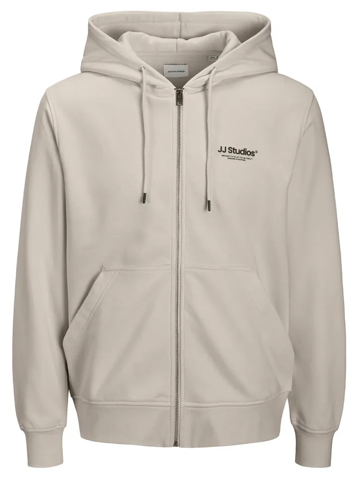 JACK & JONES Sudadera con cremallera 'JJESoho' gris