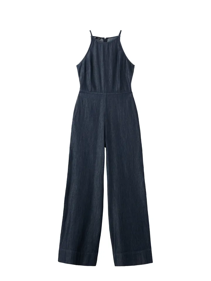 MANGO Jumpsuit 'Ibiza' azul oscuro