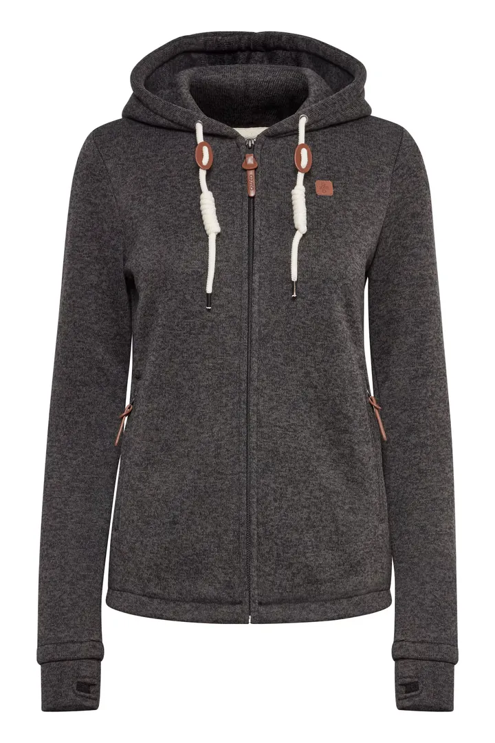 Oxmo Chaqueta polar 'Thory'  gris moteado