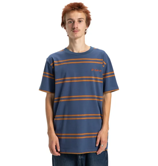Maximize Stripe - Camiseta de manga corta con bolsillo Azul hombre