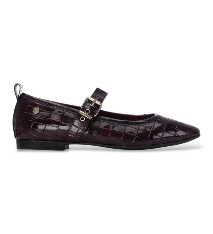 Carmela para mujer. 16256204-BURDEOS Bailarinas de Piel 162562 granate (36), 1 a 3cm, Hebilla, Casual, Clásico, Charol