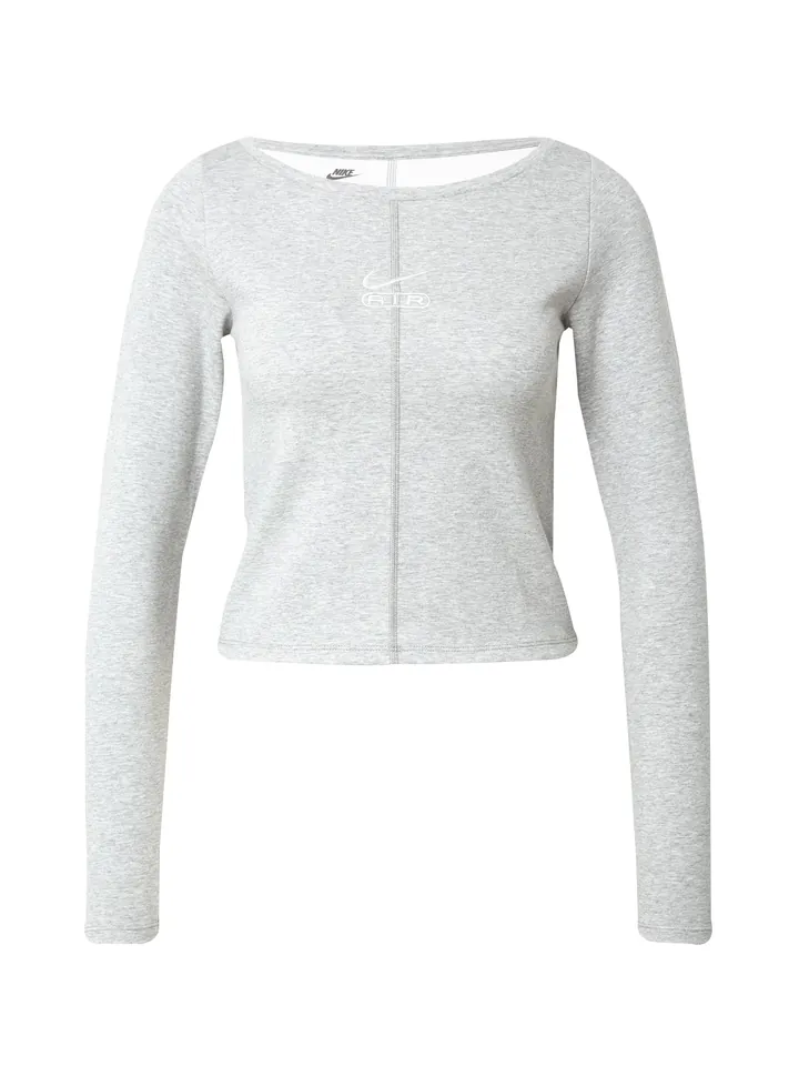 Nike Sportswear Camiseta 'AIR' gris moteado / blanco