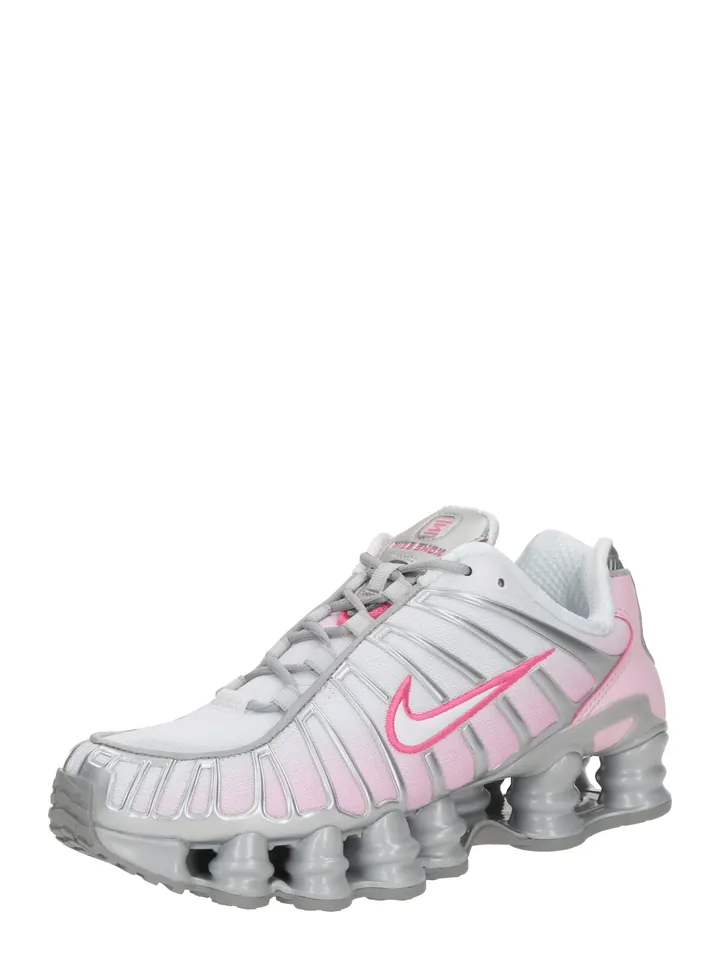 Nike Sportswear Zapatillas deportivas bajas 'SHOX TL' rosa / rosa / plata / blanco
