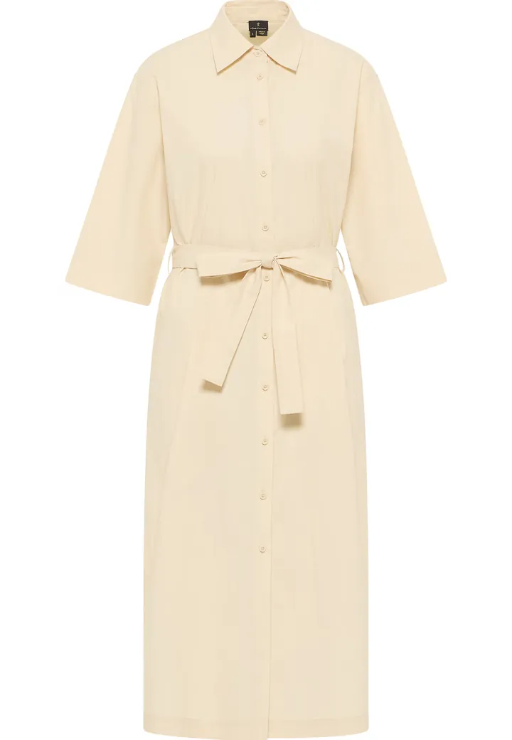 DreiMaster Klassik Vestido camisero beige