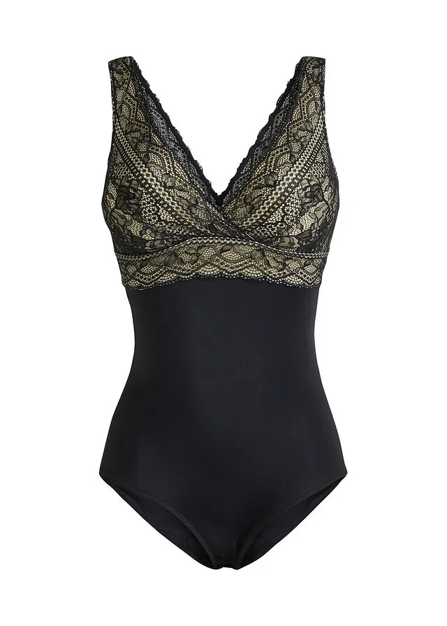 Body con efecto moldeador medio