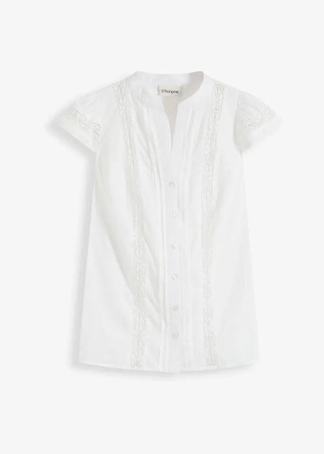 Blusa de algodón puro