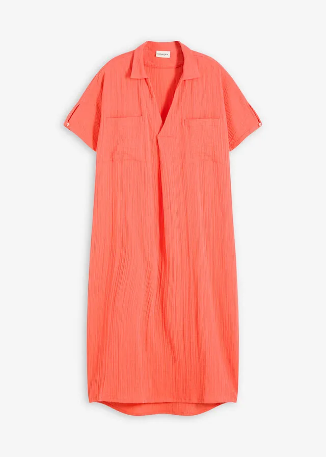 Vestido tipo caftán de muselina suave