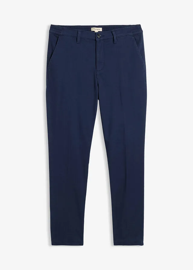 Pantalón tipo chino con corte regular, forro térmico de franela y diseño tapered