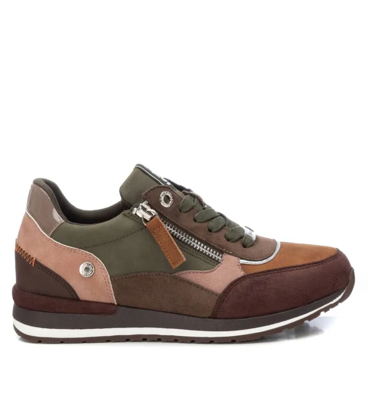 Refresh para mujer. 17140104-KAKI Zapatillas 171401 verde (36), 3 a 5cm, Cremallera, Casual