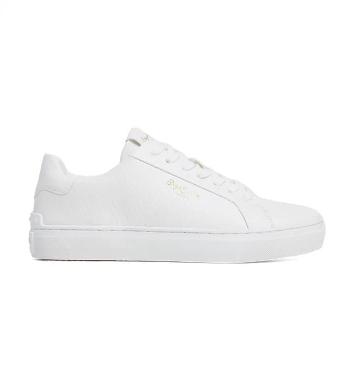 Pepe Jeans para mujer. PLS00031 Zapatillas Camden Rump blanco roto (39), Plano, Cordones, Casual